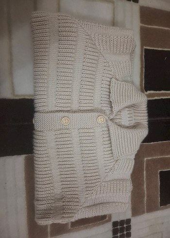 Bej Kız Çocuk Örgü Hırka - Görsel 3