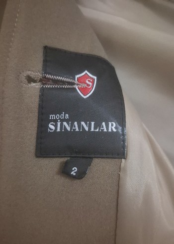 Düğmeli Bej Midi Kadın Kaban - Görsel 7