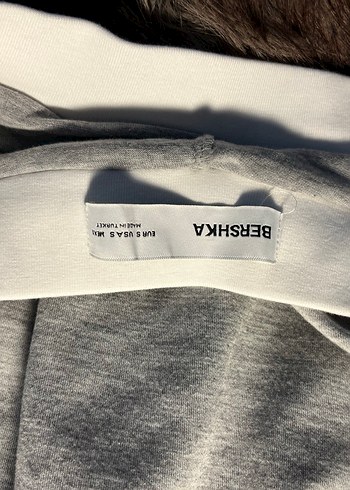 Gri Peluş Mini Etek - Görsel 3