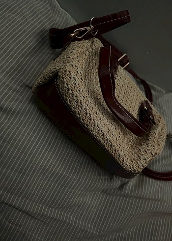 Örgü Desenli Bohem Kadın Çanta - Görsel 2