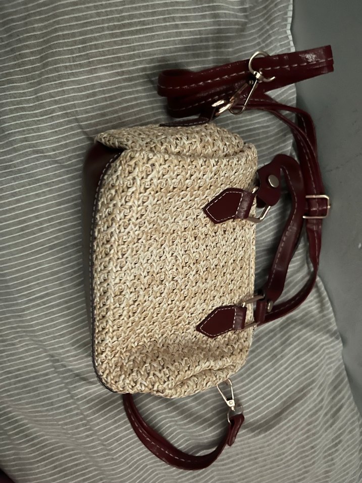 Örgü Desenli Bohem Kadın Çanta - Görsel 3