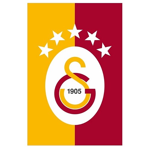  Beden Renk 5 Yıldızlı Galatasaray Bayrağı (2 Adet)