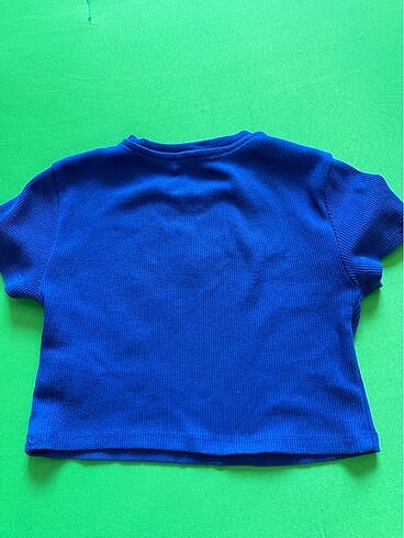 xs Beden Mavi Crop