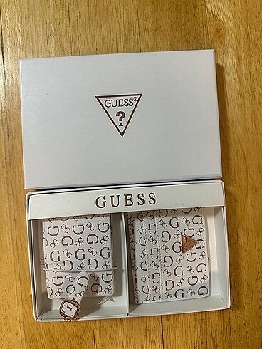 Guess Logo Lıggage Tag Giftset Rose Gold