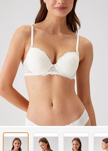 pierre cardin push up destekli sütyen üçlü takım