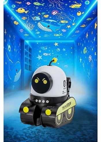 Robot Tasarımlı Projektör Gece Lambası - Görsel 2