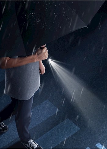 Siyah El Fenerli Şemsiye - Görsel 3