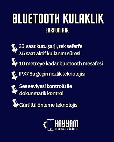 Earfün Air Bluetooth kulaklık - Görsel 2