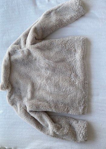 H&M H&M Açık Krem Rengi Kadın Peluş Kürklü Ceket