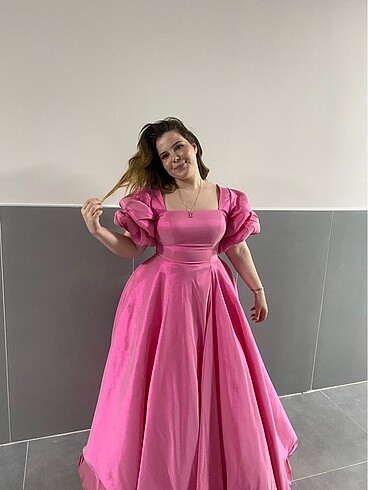 Diğer Pembe prenses model abiye