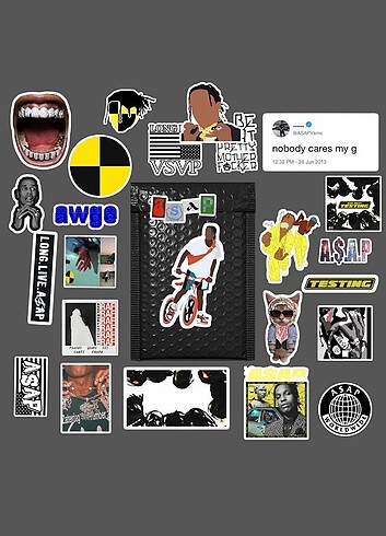  Asap Rocky sticker paket 