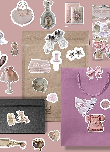 Coquette v2 sticker paketi