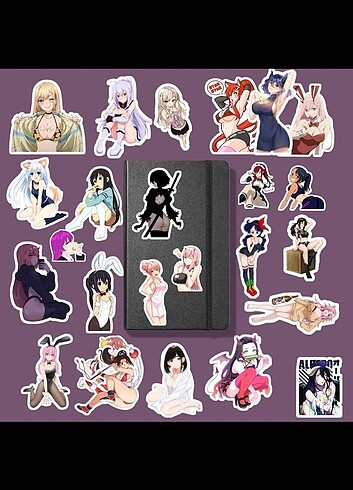  Ecchi anime girl sticker paketi 
