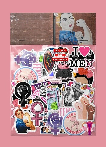 Feminist sticker paketi 