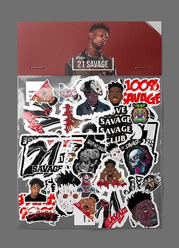 21 savage sticker paketi