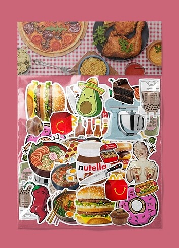 Food yemek sticker paketi 