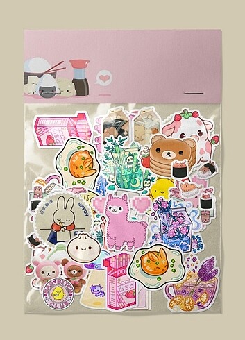 Kawaii sticker paketi 