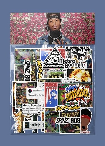 Metro boomin sticker paketi 