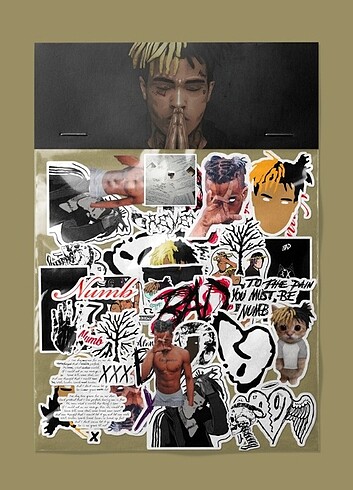 Xxxtentacion rap sticker paketi 