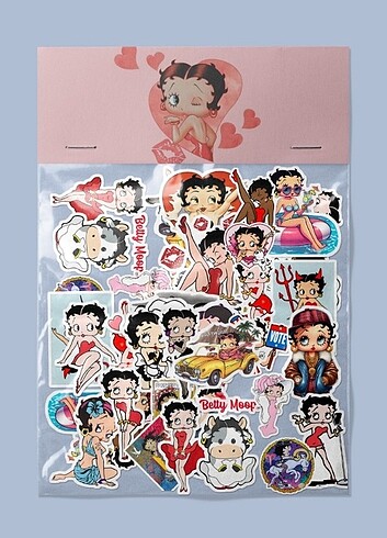 Betty boop sticker paketi 