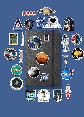  Nasa sticker paketi 