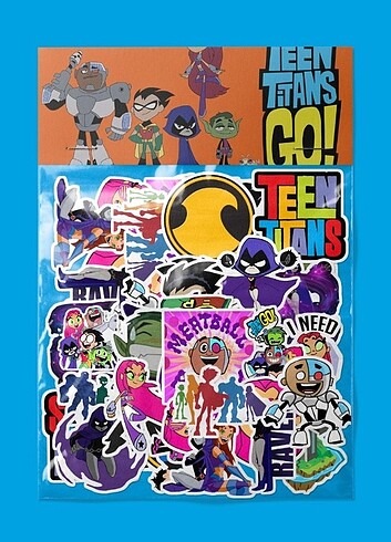 Teen Titans go sticker paketi 