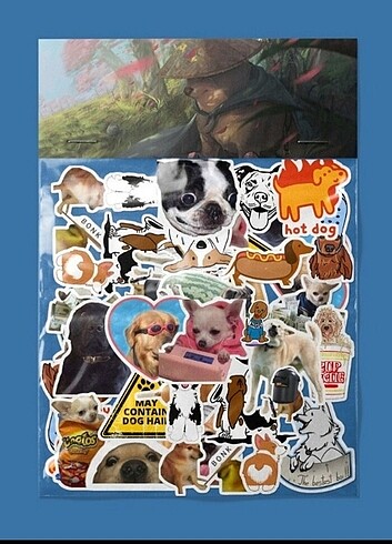 Komikli köpek sticker paketi 