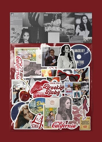 Lana del rey sticker paketi 