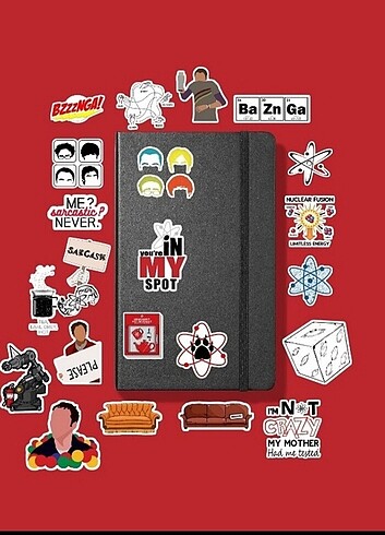 The big bang THeory sticker paketi