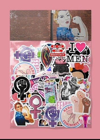 Feminist sticker paketi 