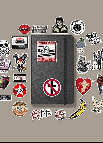  Punk sticker paketi 