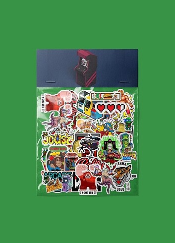 Arcade sticker paketi 