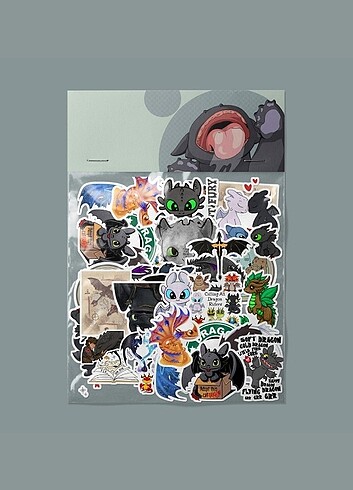 Ejderhanı nasıl eğitirsin sticker paketi 