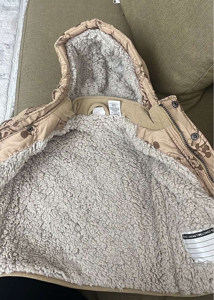 disney cocuk kürklü mont - Görsel 5