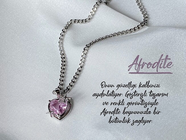 Çelik Afrodite kolye 