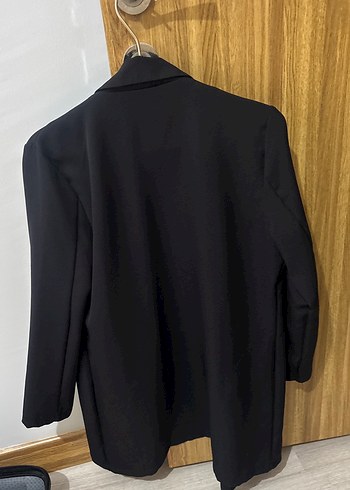 Kadın Siyah Mini Düğmeli Ceket SML bedenlere uygundur - Görsel 2