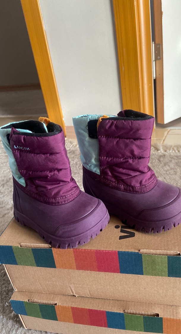 Kız Çocuk Mor Kauçuk Bot - Görsel 2
