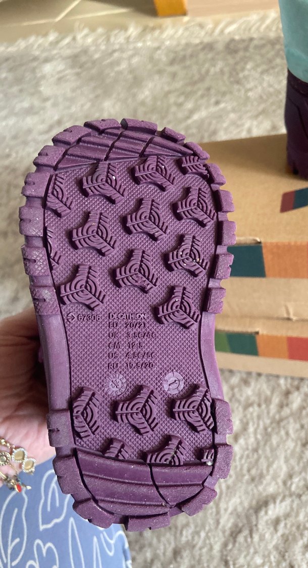 Kız Çocuk Mor Kauçuk Bot - Görsel 3