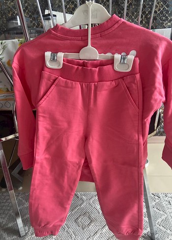Kız Çocuk Pembe Baskılı Fermuarlı Sweatshirt. 3 yaş - Görsel 5