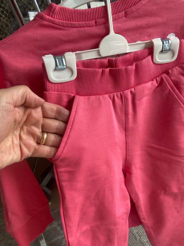 Kız Çocuk Pembe Baskılı Fermuarlı Sweatshirt. 3 yaş - Görsel 4