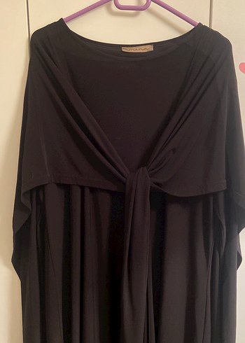 Siyah, Uzun Kollu, Salaş Kesim Kadın tarz tunik - Görsel 8