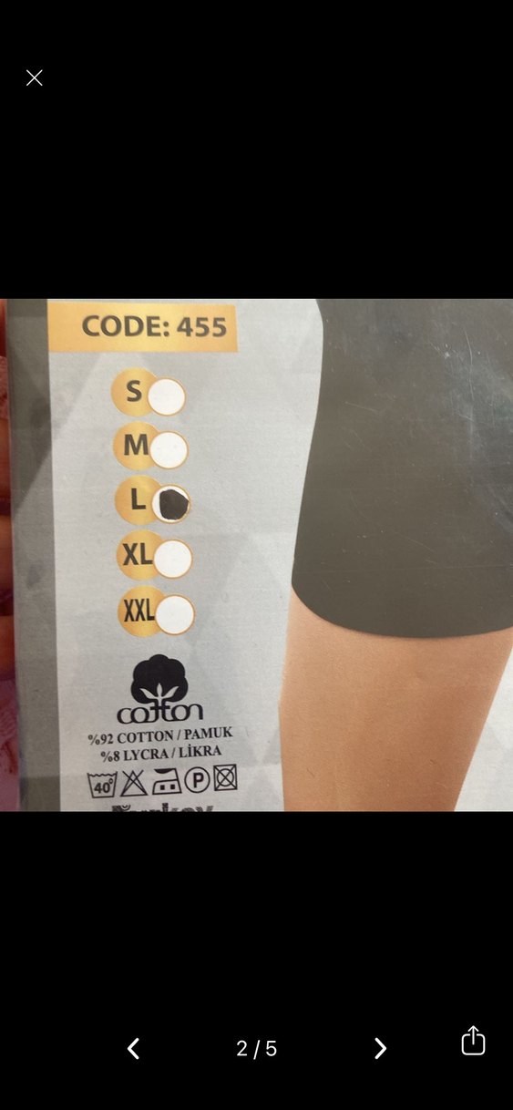 Kadın Siyah Kısa Biker Tayt - Görsel 2