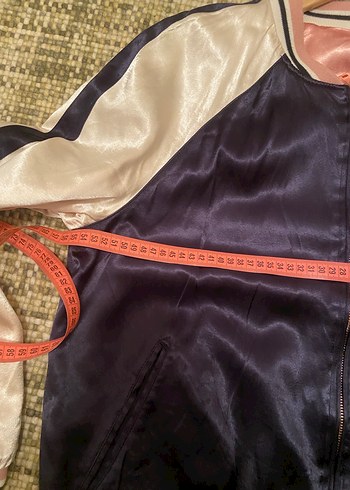 İki yönlü ve çok şık Nakış İşlemeli Parlak Pembe Kadın Ceket - Görsel 10