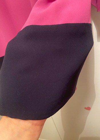 Uzun Kollu Düğmeli Pembe Kadın Tunik - Görsel 6