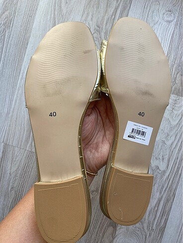 39 Beden Nine west gold terlik