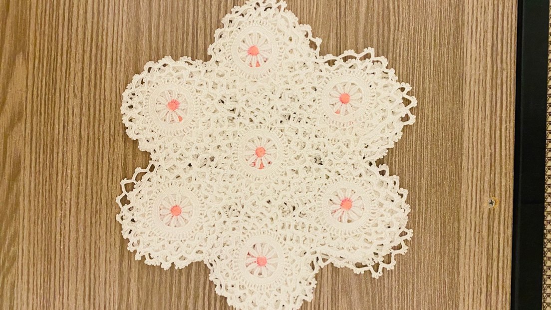 6 peçete 1 tepsi örtüsü Bohem Stil El Yapımı Dantel Örtüler - Görsel 3