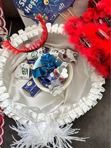 Sünnet kına örtüsü sepet tef süs - Görsel 6