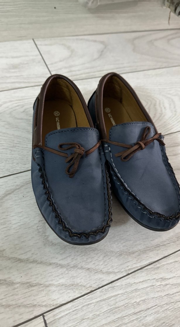 Lacivert Süet Bağcıklı Erkek çocuk Klasik Ayakkabısı - Görsel 2