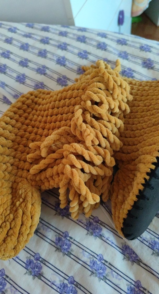 Kızlar için Örgü Bohem Sıcak Terlikel emegi - Görsel 3