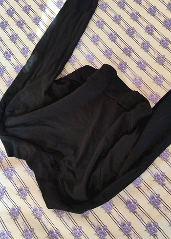 Kız Çocuk Siyah Uzun Kollu Bolero - Görsel 2